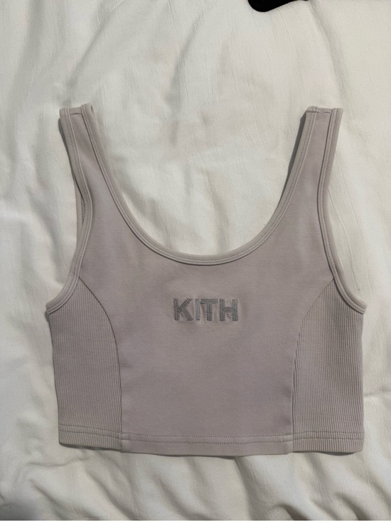 Kith Tops - Kith Lilac Ribbed-Panel Cropped Tank
